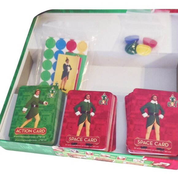 Elf Card Scramble Board Game Holiday Christmas Warner Brothers - Picture 5 of 7